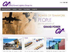 Tablet Screenshot of grandpowerlogistics.com